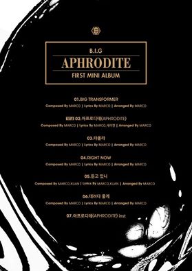 B.I.G - APHRODITE-mini-album-comeback-teaser-tracklist