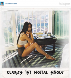 Clara teases her digital single release with a captivating Instagram picture