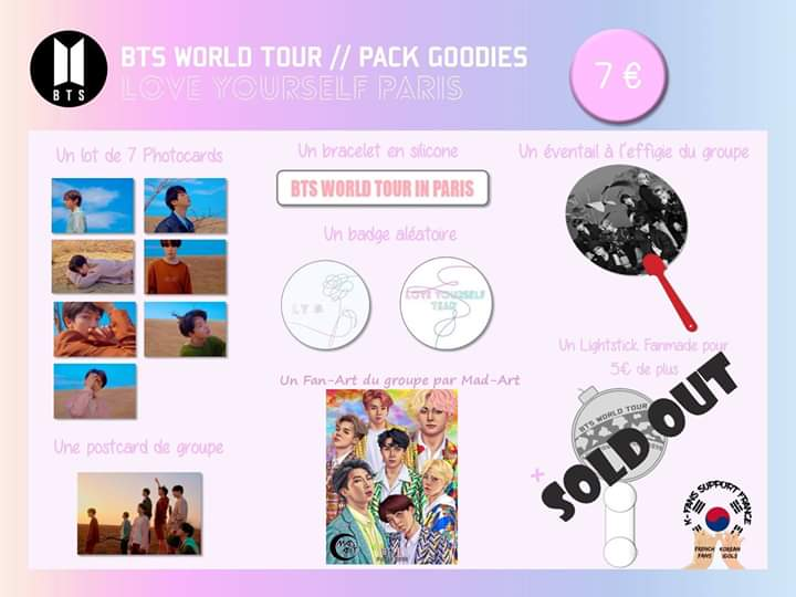 ckjpopnews association kfans support france pack goodies bts