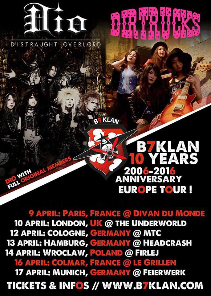 dio the dirtrucks concert europe paris 2016 - 10 ans B7klan